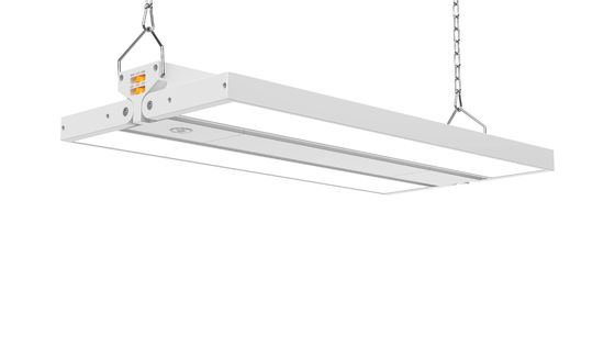 85W 110W 135W Low Bay LED Light Fittings Slim Linear Foldable LED Shop Lights Low Bay 140lm/W